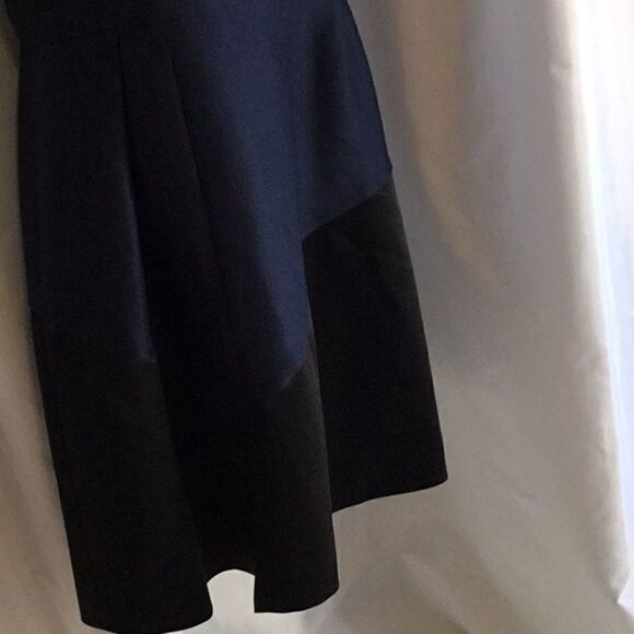 HALSTON EVENING COLLECTION DRESS IN 14 BLUE/BLACK - Picture 5 of 16